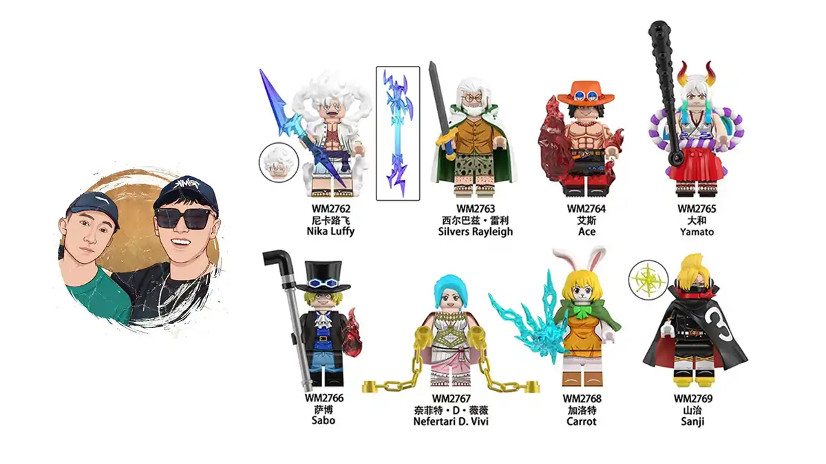 Review Roundup - WM Blocks WM6189 - One Piece Minifigures 1200 675