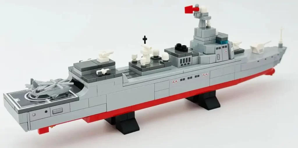 Review - Sembo Block The Fujian Aircraft Carrier Battle Group 208125 - CK in the World of Building Blocks  052D Missile Destroyer 3