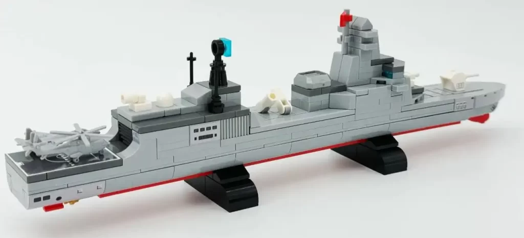 Review - Sembo Block The Fujian Aircraft Carrier Battle Group 208125 - CK in the World of Building Blocks  054B Frigate 2