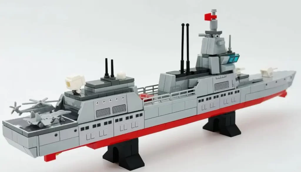 Review - Sembo Block The Fujian Aircraft Carrier Battle Group 208125 - CK in the World of Building Blocks  055 Missile Destroyer 8