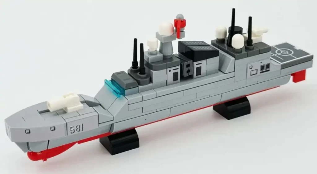 Review - Sembo Block The Fujian Aircraft Carrier Battle Group 208125 - CK in the World of Building Blocks  056 Frigate