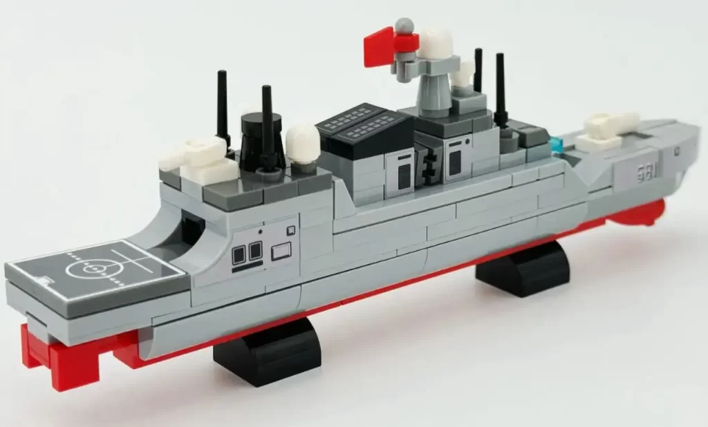 Review - Sembo Block The Fujian Aircraft Carrier Battle Group 208125 - CK in the World of Building Blocks  056 Frigate 2