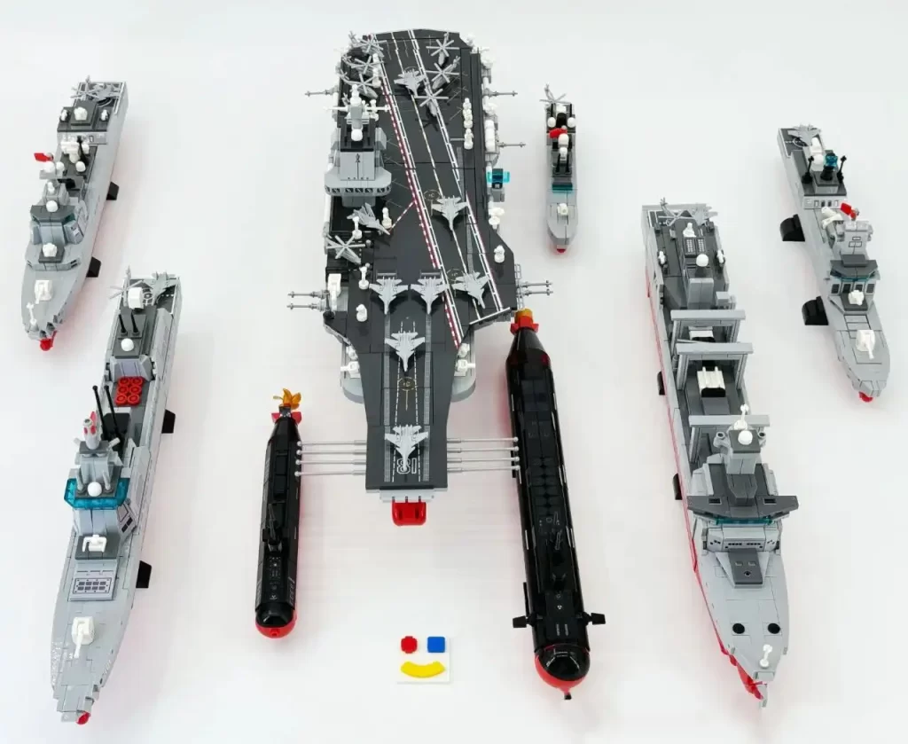 Review - Sembo Block The Fujian Aircraft Carrier Battle Group 208125 - CK in the World of Building Blocks  Group Photo 3