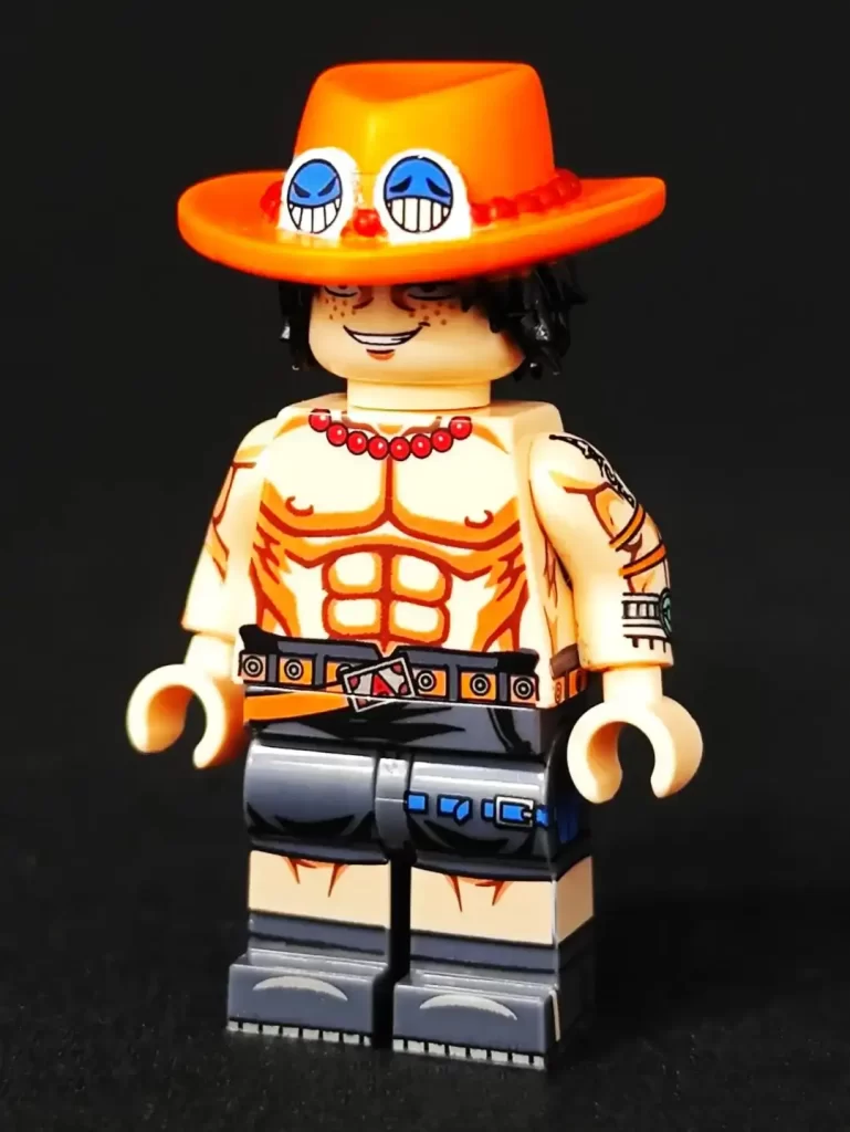 Review---WM-Blocks-WM6189---One-Piece-Minifigures---CK-Minifigure-Ace-One-Piece-WM2764-2