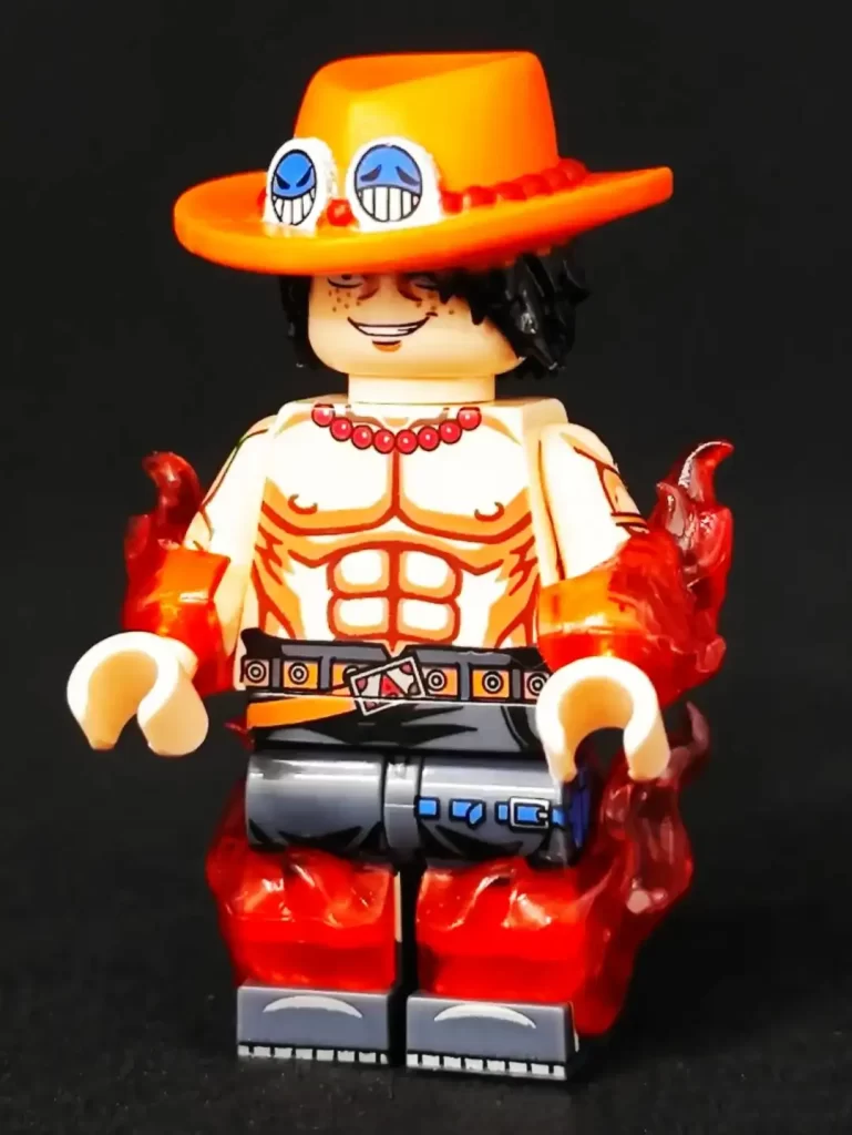 Review---WM-Blocks-WM6189---One-Piece-Minifigures---CK-Minifigure-Ace-One-Piece-WM2764-4