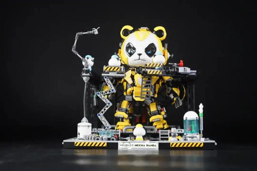 Review - Welleadz - Mecha Panda Mini Building Blocks - Dracos Finished Product Display 1