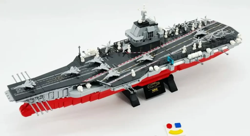 Sembo Block The Fujian Aircraft Carrier Battle Group 208125 Review - CK in the World of Building Blocks  003 Fujian Aircraft Carrier multi-angle photos