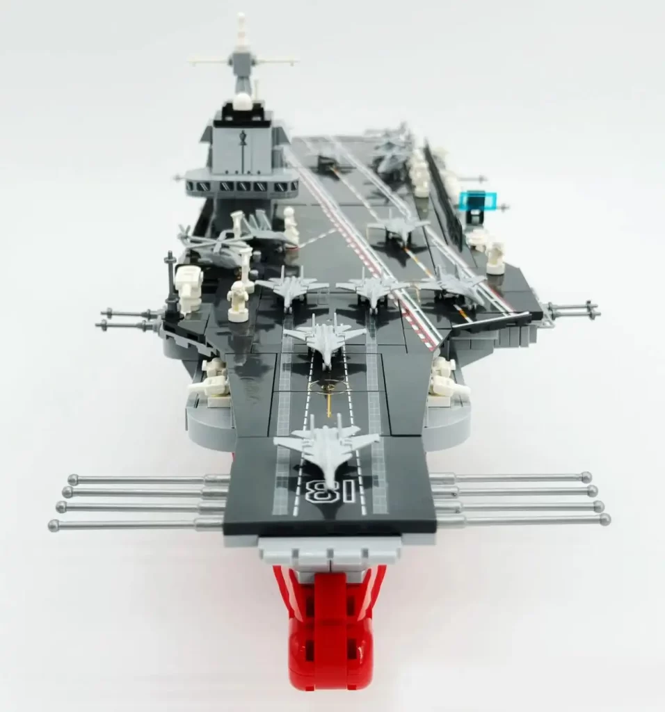 Sembo Block The Fujian Aircraft Carrier Battle Group 208125 Review - CK in the World of Building Blocks  003 Fujian Aircraft Carrier multi-angle photos 2