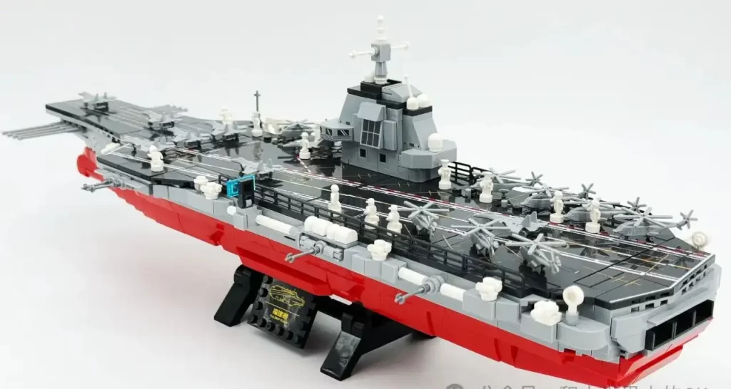 Sembo Block The Fujian Aircraft Carrier Battle Group 208125 Review - CK in the World of Building Blocks  003 Fujian Aircraft Carrier multi-angle photos 4