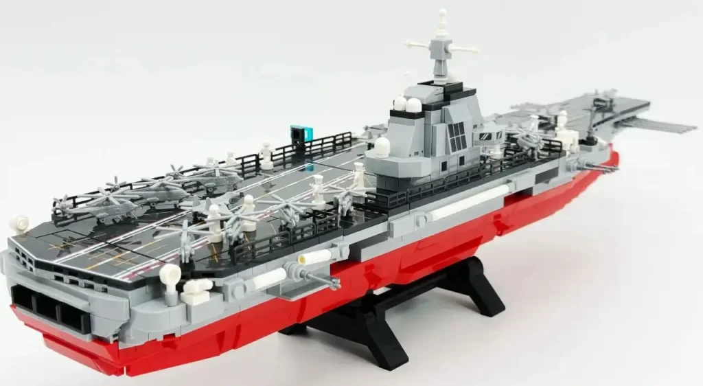 Sembo Block The Fujian Aircraft Carrier Battle Group 208125 Review - CK in the World of Building Blocks  003 Fujian Aircraft Carrier multi-angle photos 6