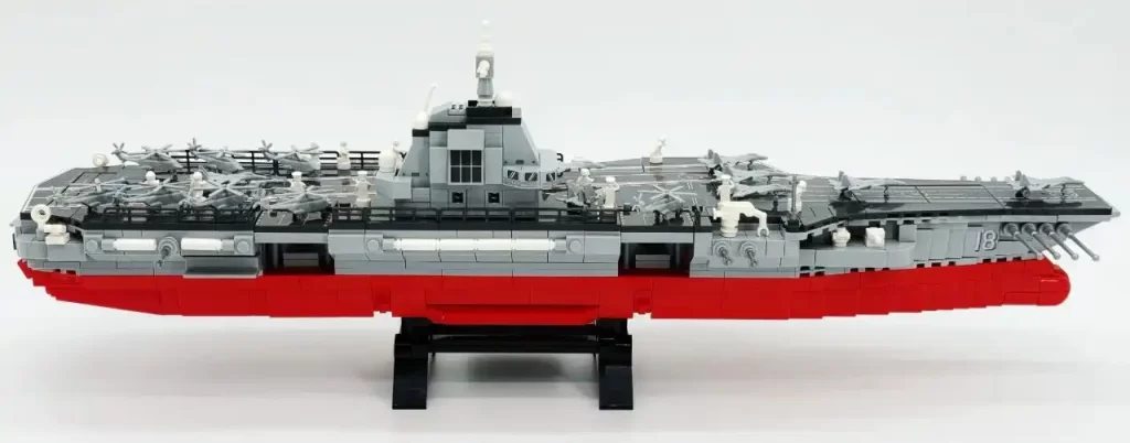 Sembo Block The Fujian Aircraft Carrier Battle Group 208125 Review - CK in the World of Building Blocks  003 Fujian Aircraft Carrier multi-angle photos 7