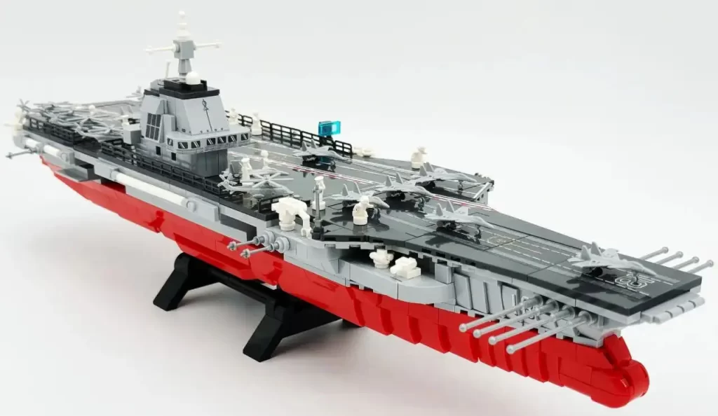 Sembo Block The Fujian Aircraft Carrier Battle Group 208125 Review - CK in the World of Building Blocks  003 Fujian Aircraft Carrier multi-angle photos 8