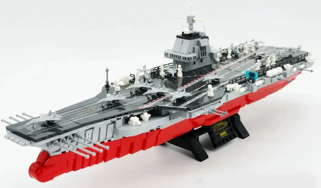 Sembo Block The Fujian Aircraft Carrier Battle Group 208125 Review - CK in the World of Building Blocks  003 Fujian Aircraft Carrier multi-angle photos 9