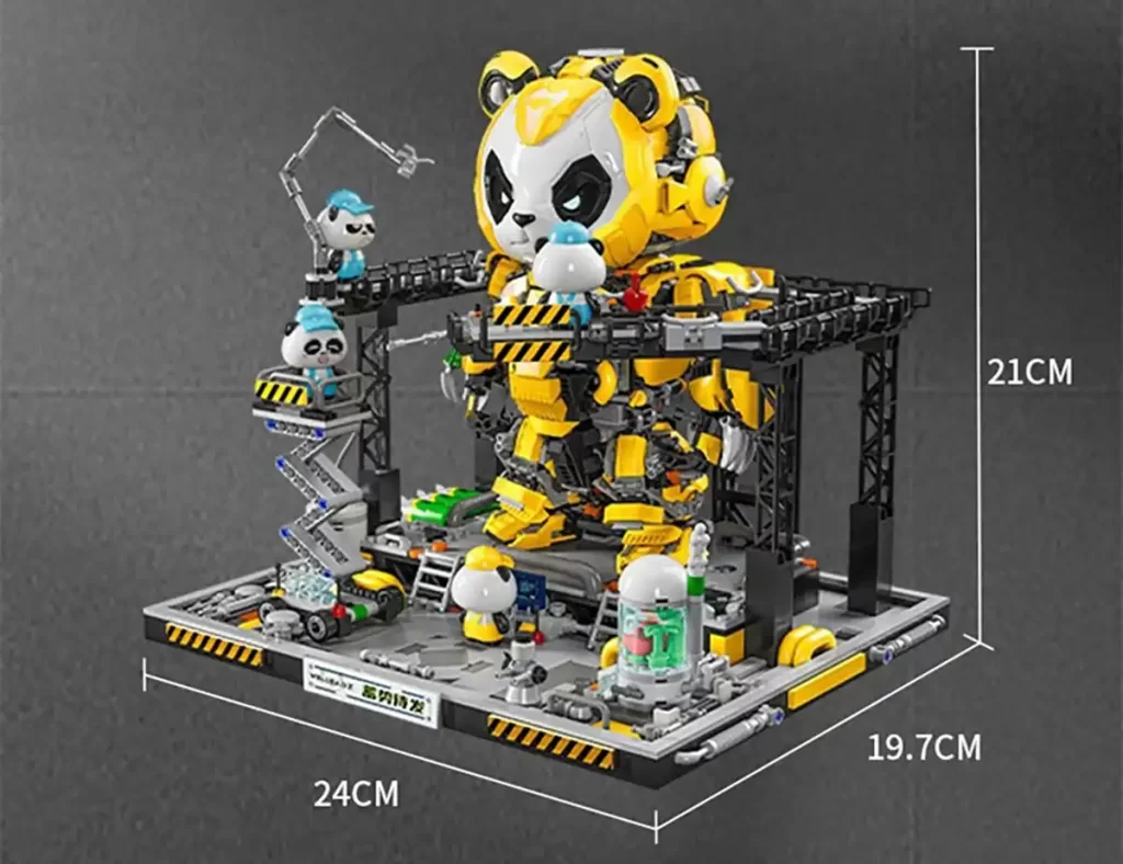 Review Roundup - Welleadz - Mecha Panda Mini Building Blocks Product Basic Information 1