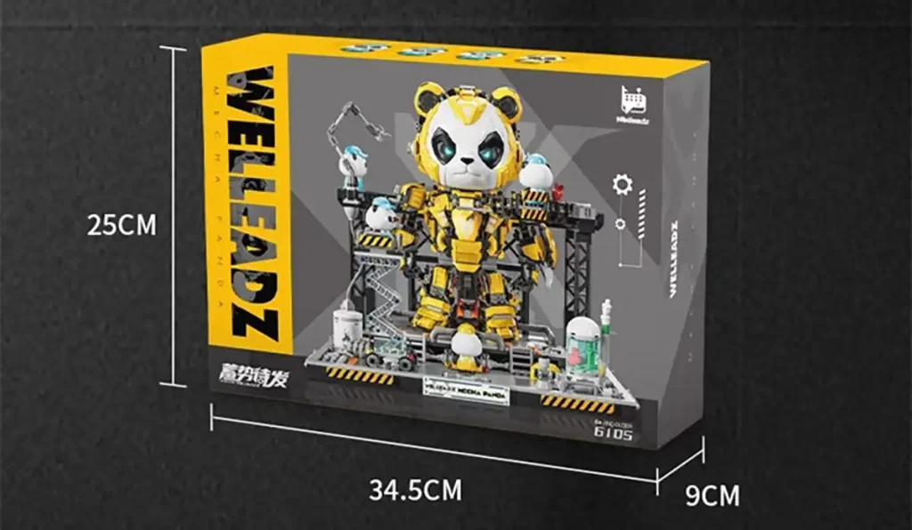 Review Roundup - Welleadz - Mecha Panda Mini Building Blocks Product Basic Information 3