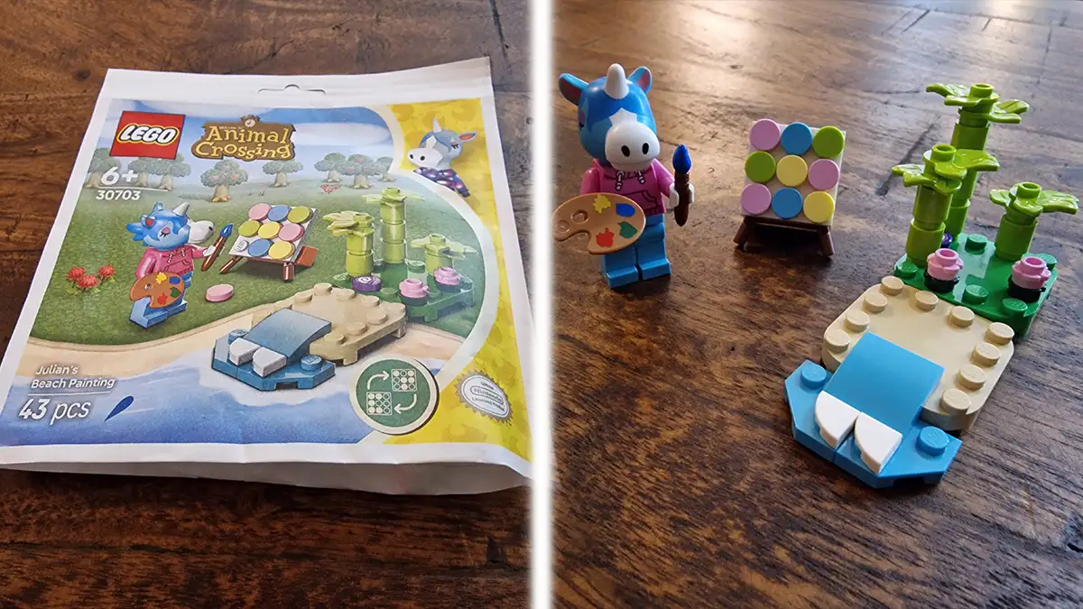 LEGO 30703 Animal Crossing Julian's Beach Painting reviewed by angelofdeathWHV