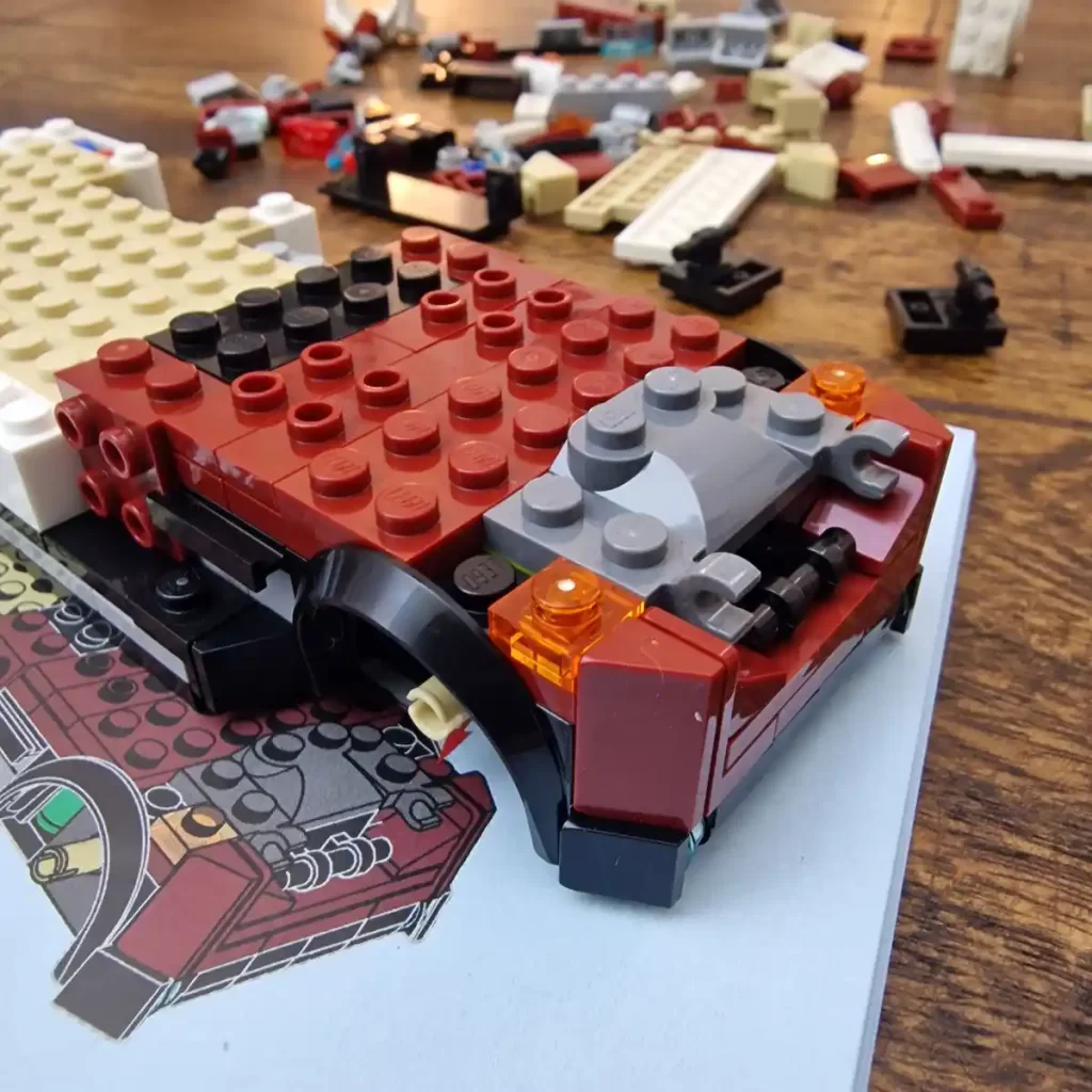 the unfinished of LEGO City 60454 Holiday Adventure Camper Van photo taked by angelofdeathWHV 11