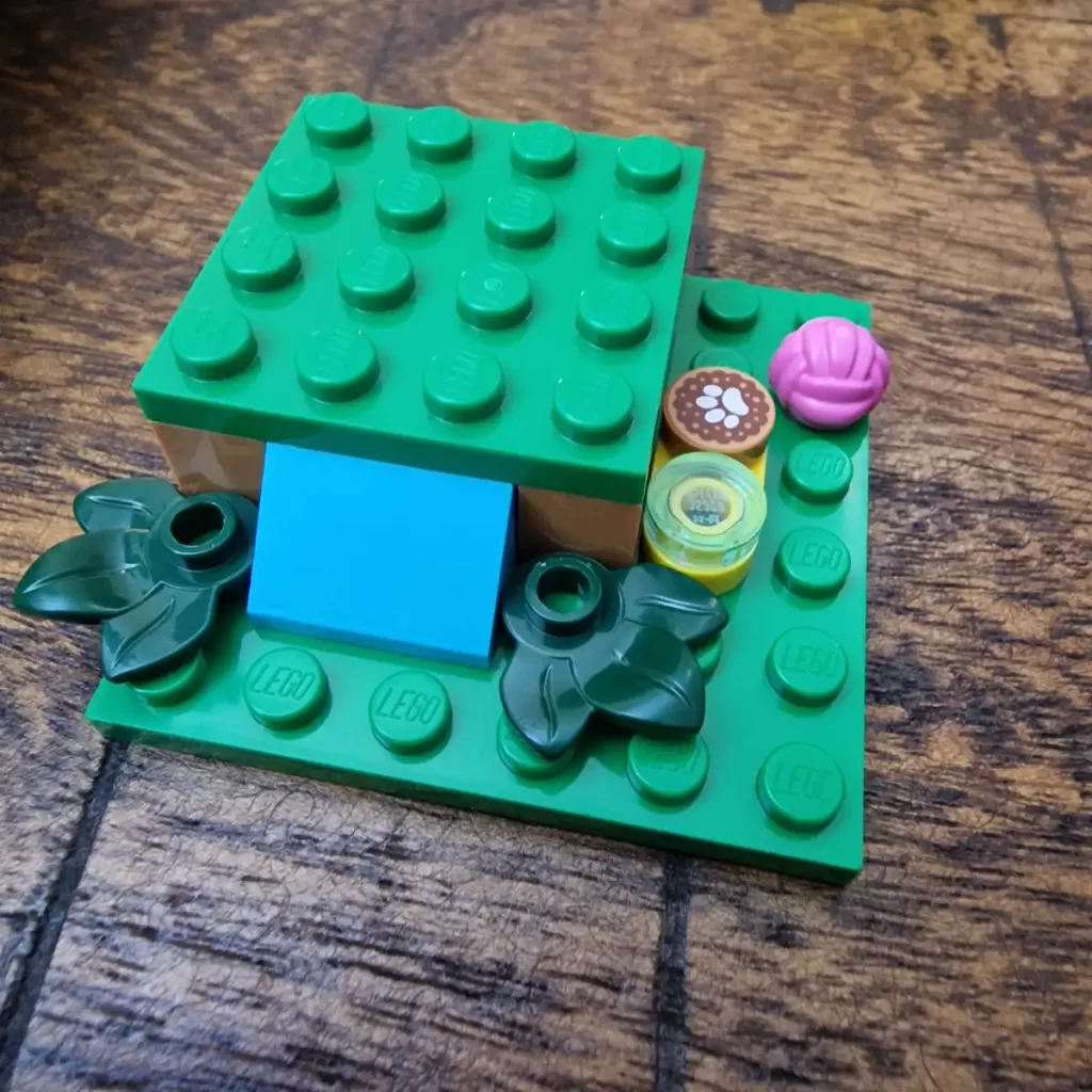 the unfinished LEGO Friends 30697 Nova's Doghouse Build， photo taked by angelofdeathWHV 3