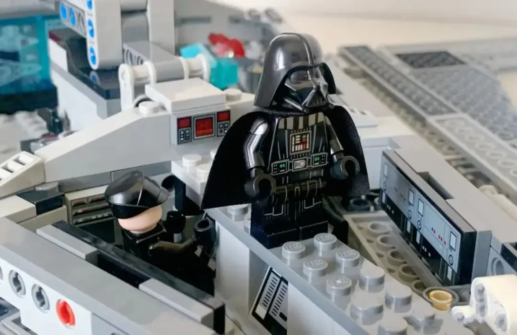 Darth Vader commanding from the bridge of Interior LEGO 75394 - Imperial Star Destroyer 