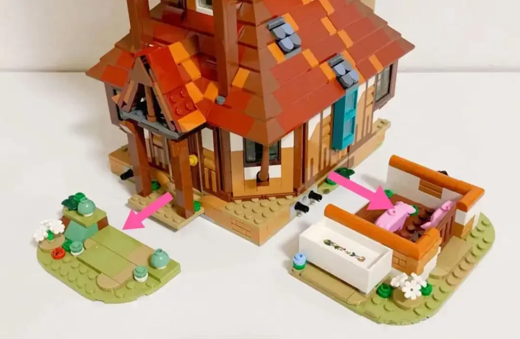 LEGO 76437 The Burrow – Collector’s Edition allows players to modify the layout of the Burrow's structure