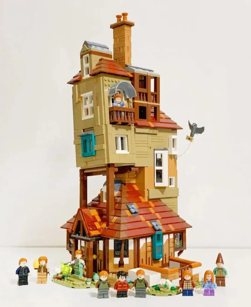 Review - LEGO 76437 - Harry Potter The Burrow - Wooden Duck 33