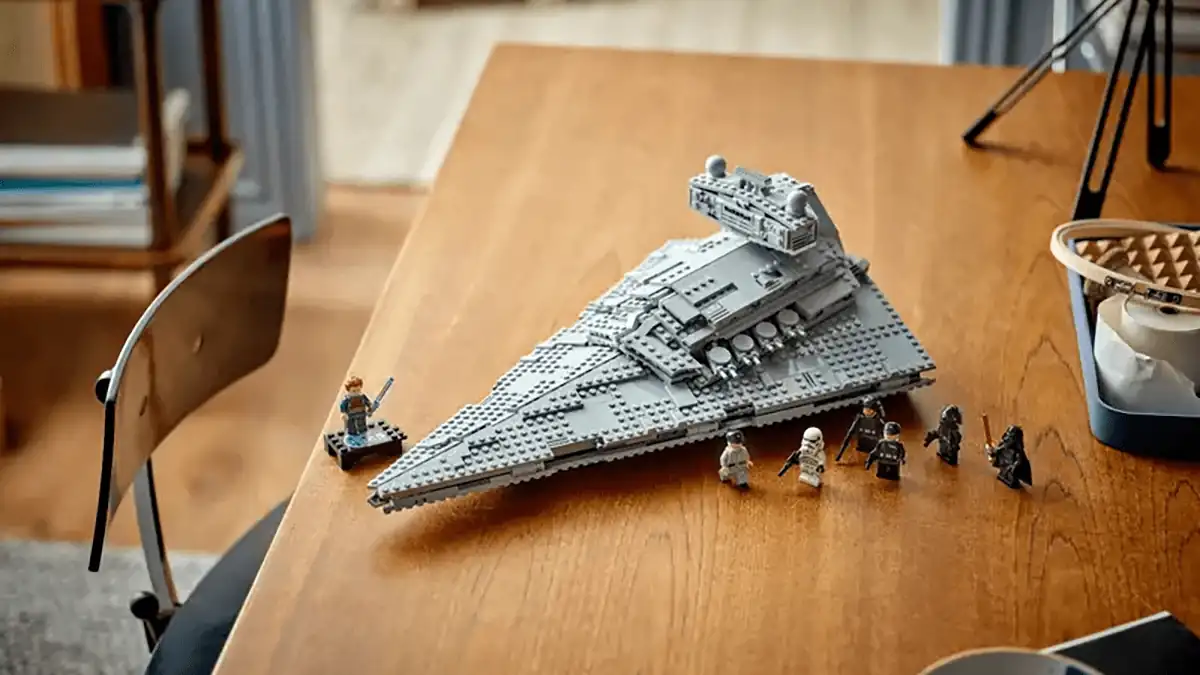 LEGO 75394 – Imperial Star Destroyer on the desk