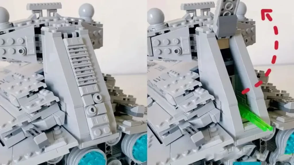 The missile storage design of the LEGO Imperial Star Destroyer 75394. 2