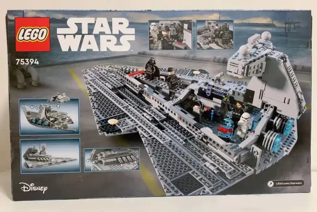 the back of LEGO 75394 - Imperial Star Destroyer package