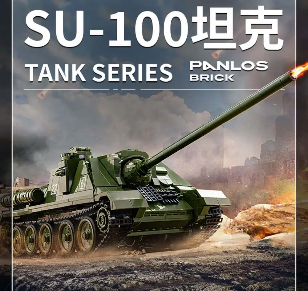 Panlos 632022 - SU 100 Tank Building Blocks