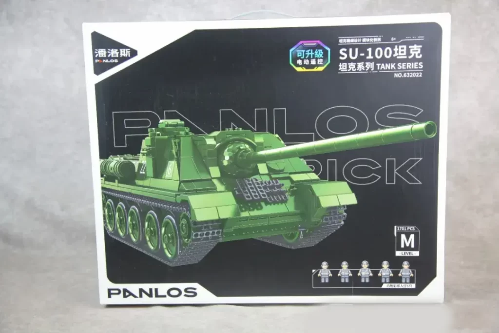 the package of Panlos 632022 - SU 100 Tank Building Blocks, photo taked by Xiao Yu Jie