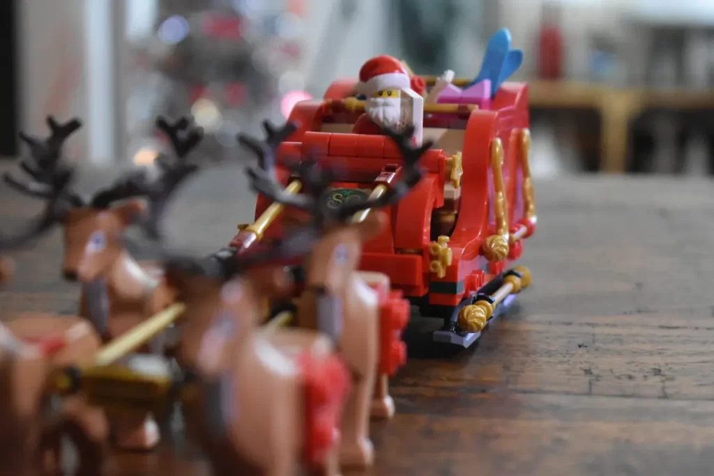  Four reindeer pulling the LEGO 40499 Santa's Sleigh, photo 2 taked by angelofdeathWHV