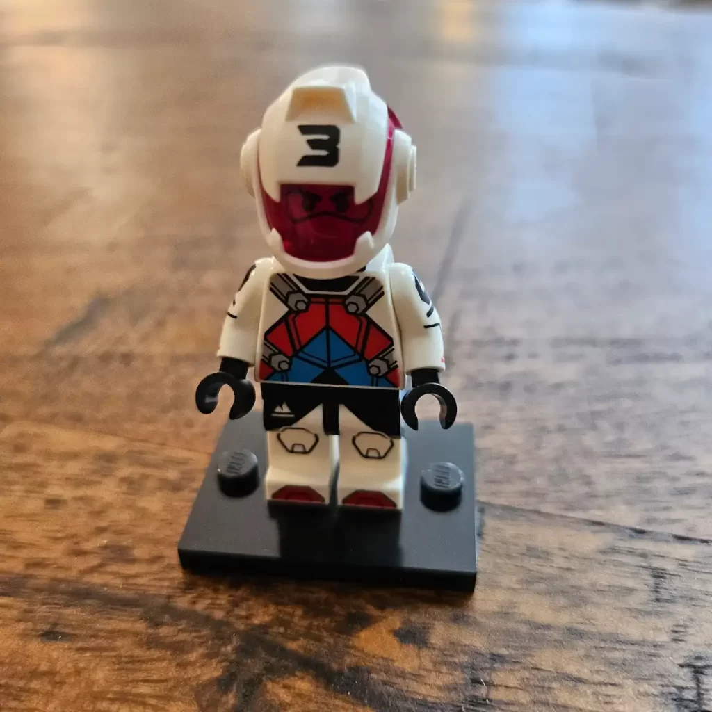 the front of the Jetpack Racer of LEGO 71048 Minifigures Series 27 Reviewed by angelofdeathWHV