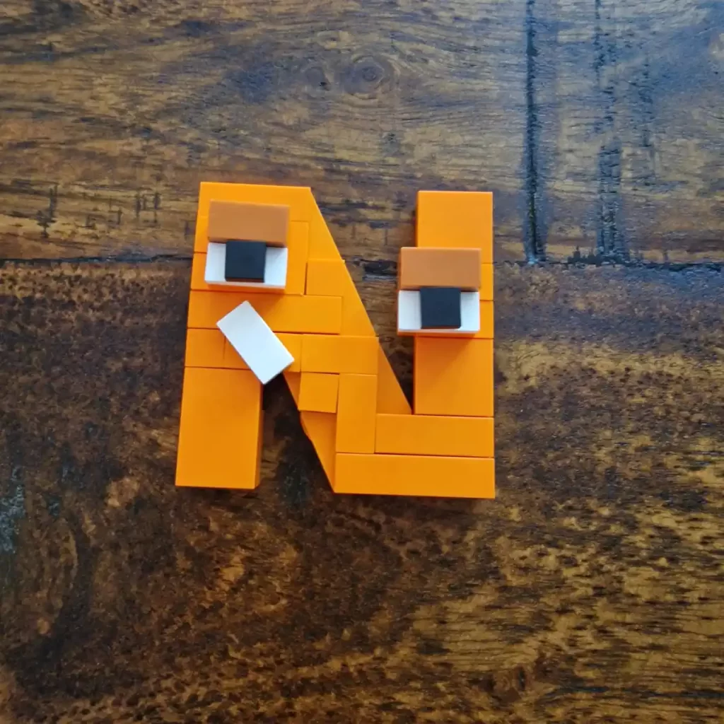 MOC – Letters N Monster(LEGO Alternative Bricks) Learning Toy photo taked by angelofdeathWHV 2