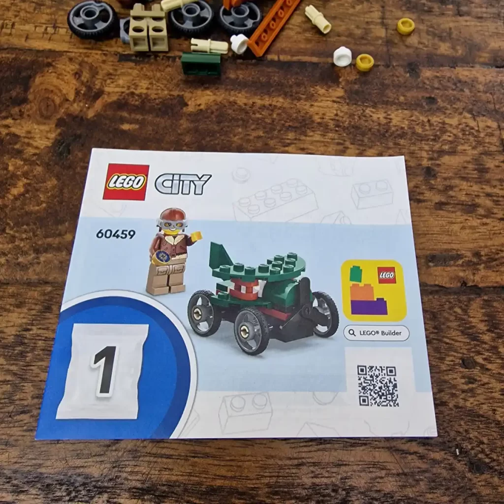 the instructions of LEGO City 60459 Airplane vs. Hospital Bed Race Car Pack Photo taked by angelofdeathWHV