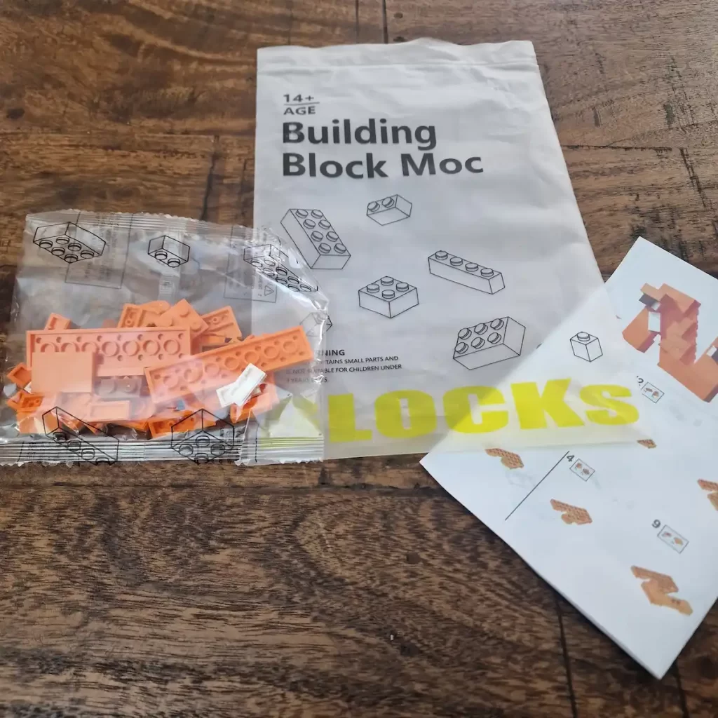 the package of MOC – Letters N Monster(LEGO Alternative Bricks) Learning Toy photo taked by angelofdeathWHV